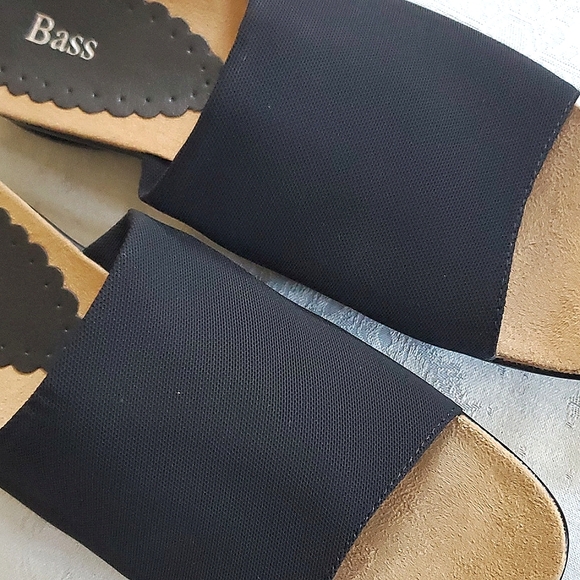 Bass Black Giada Mule Slides Heel Women's Size 10M - Picture 5 of 11